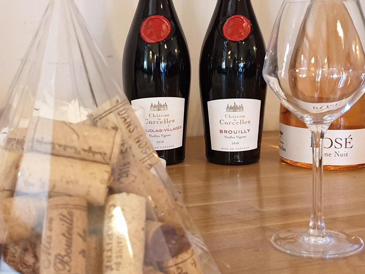 Le Relais Des Dix Crus - Logis Hotel B&B Corcelles-en-Beaujolais ภายนอก รูปภาพ